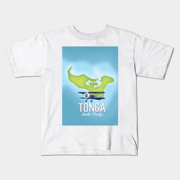 Tonga Kids T-Shirt by nickemporium1